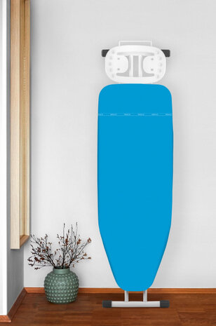 strijkplankhoes Keramik 125 x 40 cm katoen blauw