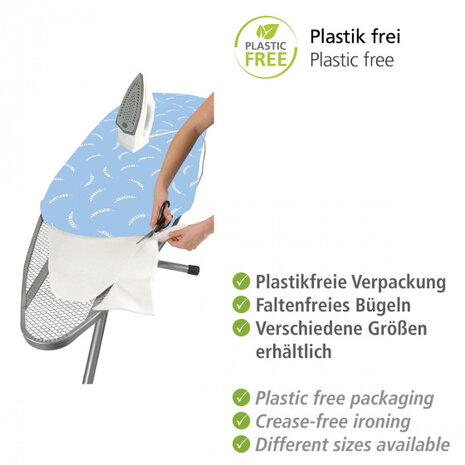 strijkplankvulling 130 x 40 cm polyester wit