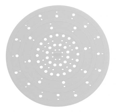 afvoerzeef 12 cm siliconen wit
