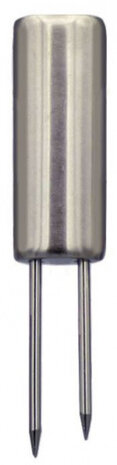 maishouder 7 x 1,5 cm RVS zilver 8 stuks