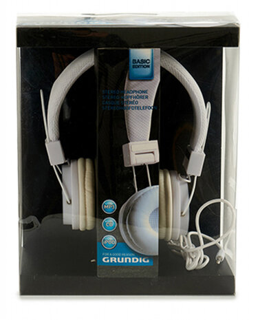 koptelefoon Basic Edition 105 dB 3,5 mm rubber wit