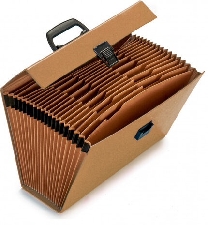 document organizer 12,5 x 26 x 38,5 cm 19-vaks bruin