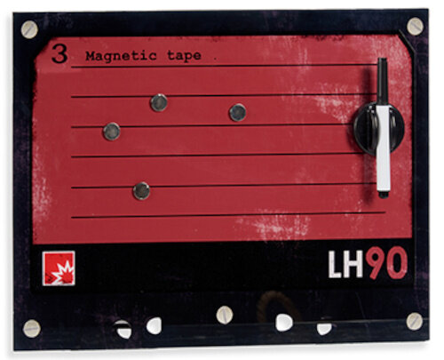 magneetbord LH90 18,8 x 18,8 cm donkerrood 6-delig