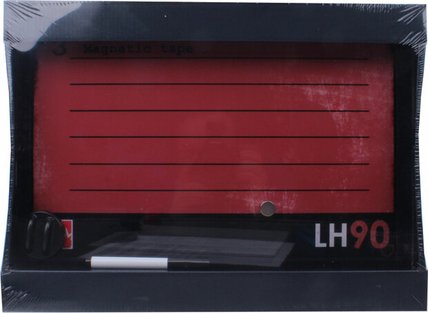 magneetbord LH90 18,8 x 18,8 cm donkerrood 6-delig