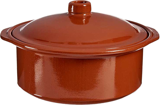 cocotte vuurvast 4,5 liter 30 x 18 cm klei terracotta