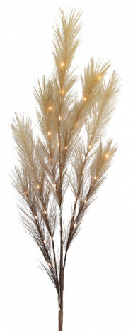 decoratietak led 90 cm hout/veren lichtbruin
