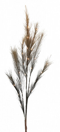 decoratietak led 90 cm hout/veren bruin