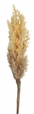 decoratietak Astilbe led 90 cm hout/veren lichtbruin