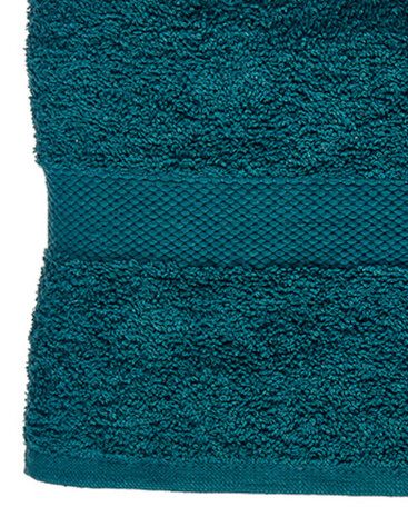 handdoek 70 x 130 cm katoen blauw