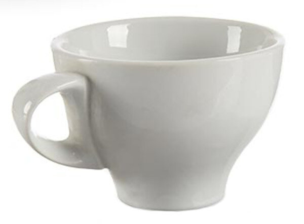 kop en schotel 150 ml porselein wit 12-delig