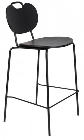barkruk Aspen 95 x 51 cm polyester/nylon zwart