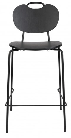 barkruk Aspen 95 x 51 cm polyester/nylon zwart