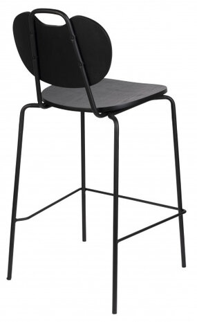 barkruk Aspen 95 x 51 cm polyester/nylon zwart