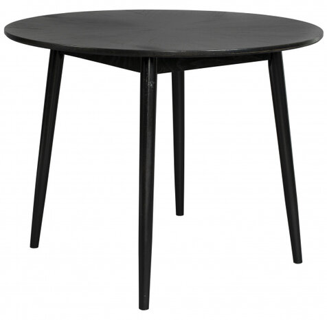 eettafel Fabio 100 cm hout zwart