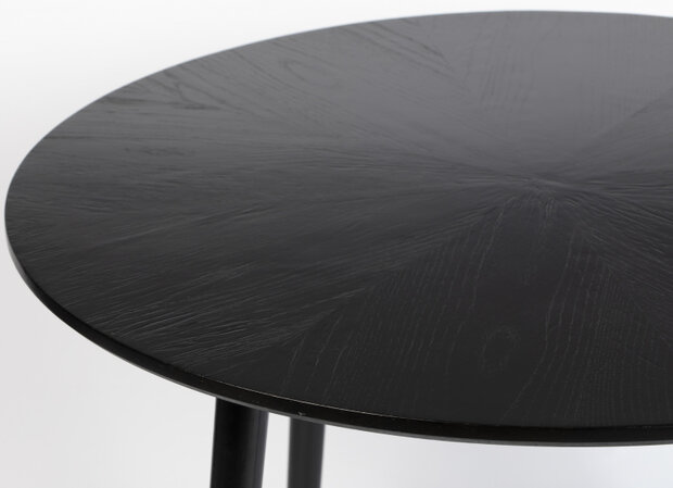 eettafel Fabio 100 cm hout zwart