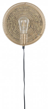 wandlamp Lea 25,5 cm E27 staal naturel
