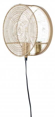 wandlamp Lea 25,5 cm E27 staal naturel