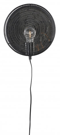 wandlamp Lea 25,5 cm E27 staal zwart