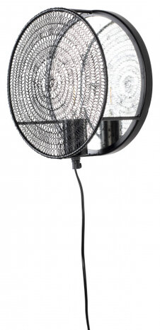 wandlamp Lea 25,5 cm E27 staal zwart