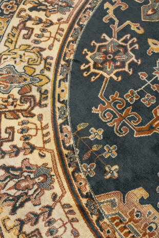 vloerkleed Raz 200 cm viscose/polyester bruin