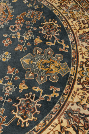 vloerkleed Raz 200 cm viscose/polyester bruin