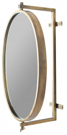 wandspiegel Lara 48 x 50,3 cm staal goud