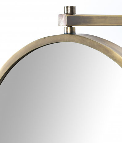 wandspiegel Lara 48 x 50,3 cm staal goud