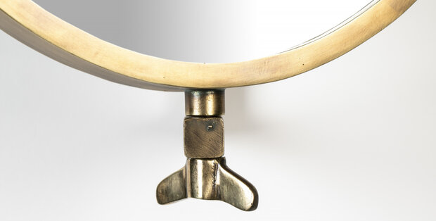 wandspiegel Lara 48 x 50,3 cm staal goud