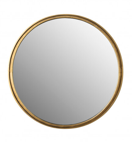 wandspiegel Matz rond 60 cm staal/glas goud