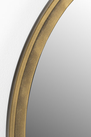 wandspiegel Matz rond 60 cm staal/glas goud