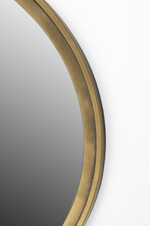 wandspiegel Matz rond 60 cm staal/glas goud