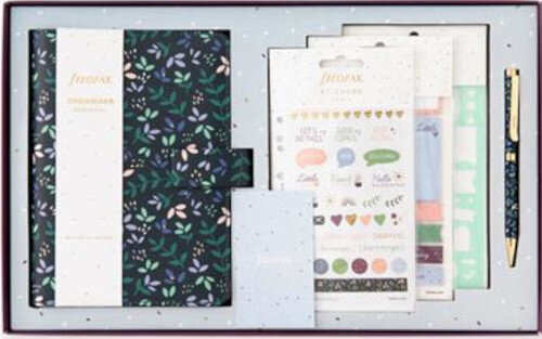 bureau-organizer Garden cadeauset blauw/groen 7-delig