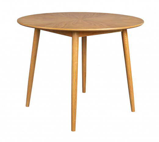 eettafel Fabio rond 100 cm hout naturel
