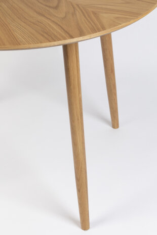 eettafel Fabio rond 100 cm hout naturel