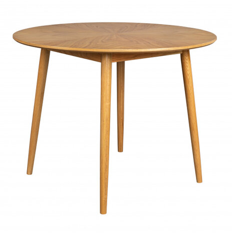 eettafel Fabio rond 120 cm hout naturel