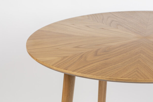 eettafel Fabio rond 120 cm hout naturel