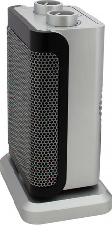 keramische kachel Mauna 1500W 16 x 12 cm ABS zilver
