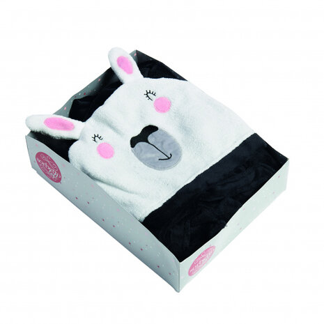 badjas Navidad dames polyester zwart maat L/XL