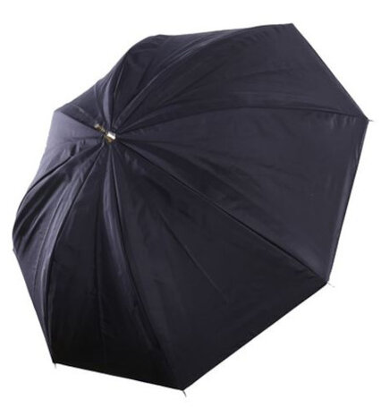 flitsparaplu UR-60WB 152 cm folie wit/zwart
