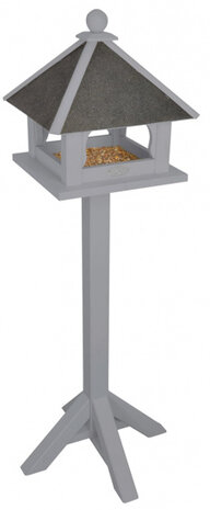 voederhuis 39 x 132 cm hout grijs