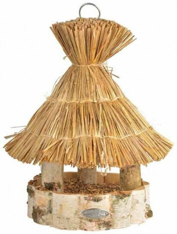voederhuis vogels 30,5 x 37 cm hout bruin