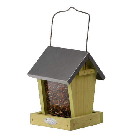 voedersilo vogels 15,5 x 15,7 x 22,1 cm hout