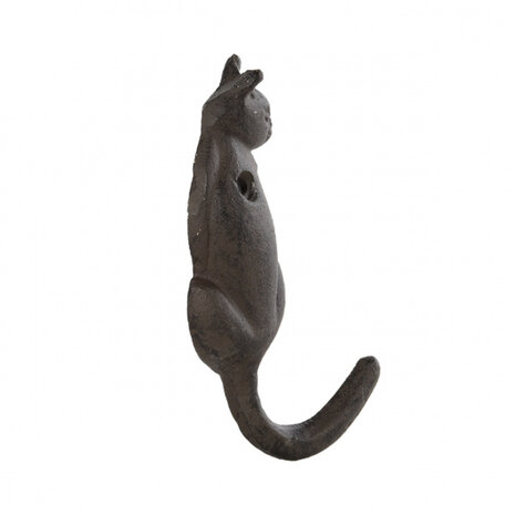 kapstokhaak kattenstaart gietijzer zwart 2 stuks