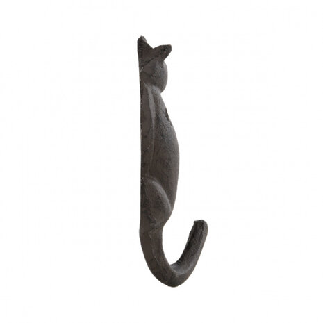 kapstokhaak kattenstaart gietijzer zwart 2 stuks