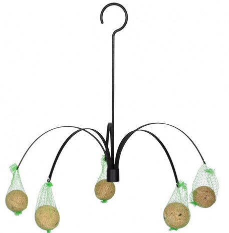 voederhanger palm 6,6 x 40,8 cm pvc zwart