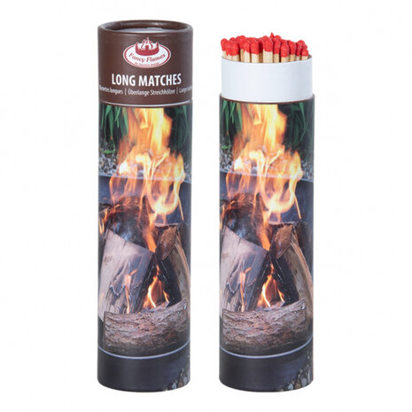 aansteeklucifers 25,3 cm hout naturel 50 stuks