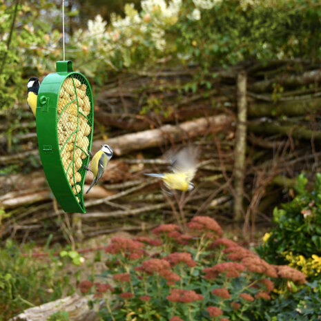 vogelvoederhanger blad 28,1 cm staal groen