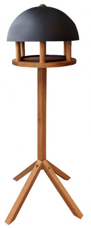 voedertafel 58,2 x 116,4 cm hout bruin/zwart