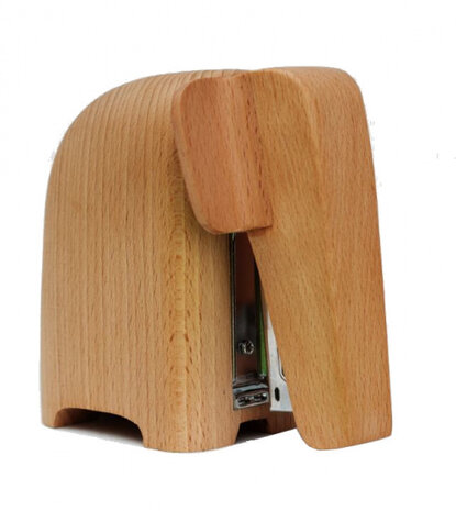 nietmachine Olifant 15 x 13,2 cm hout naturel