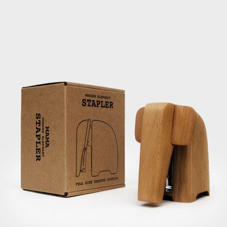 nietmachine Olifant 15 x 13,2 cm hout naturel